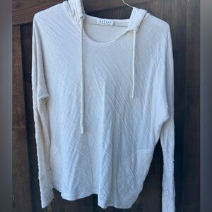 Velvet by Graham & Spencer Cream Hoodie